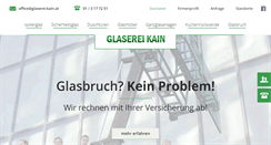 Desktop Screenshot of glaserei-kain.at